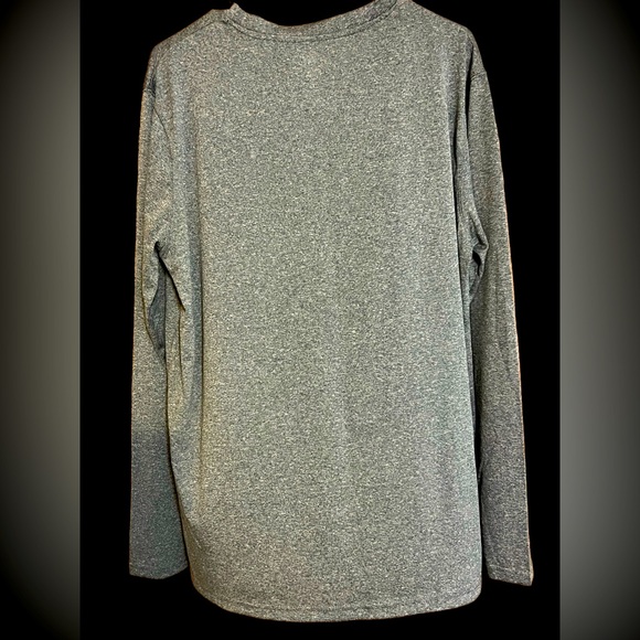 Boston Bruins T Shirt Men Large 42/44 Adult Gray Long Sleeve Active NHL Hockey - Picture 3 of 4